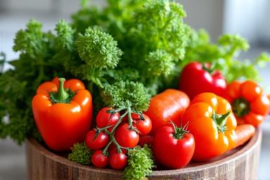 Frisches, gesundes Gemüse als Symbol für Ernährungsberatung.
